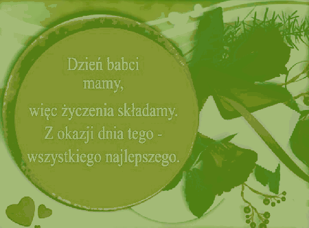 Róże i życzenia na Dzień Babci
